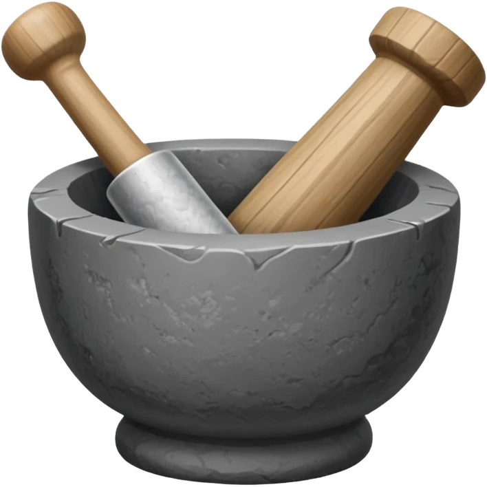 stone mortar and pestle emoji