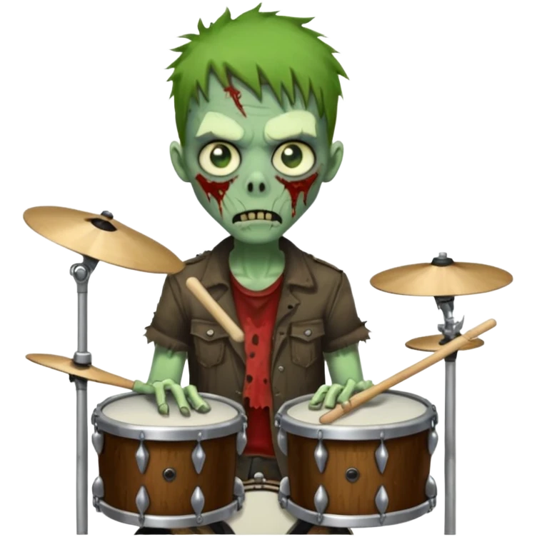 drummer zombie emoji