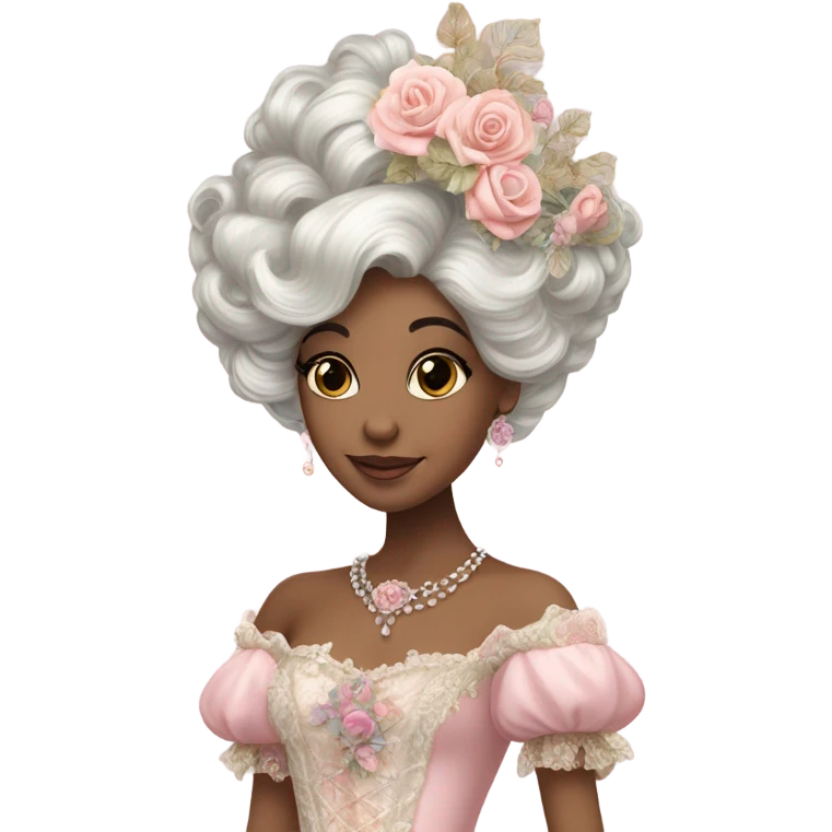 Rococo pink princess emoji