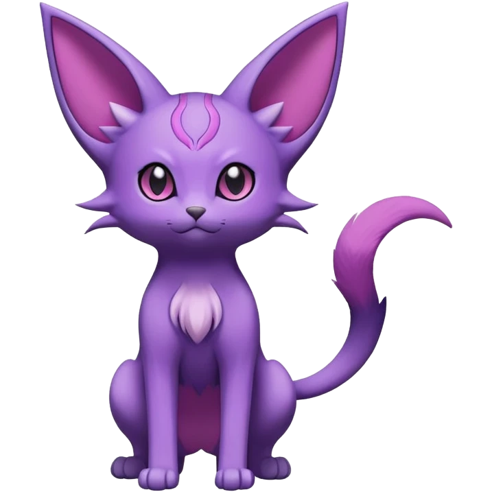 Purrloin-Espeon-Skitty-Pokémon-Fakémon-hybrid-creature (full body) emoji