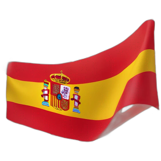 Flag of spain 3d emoji