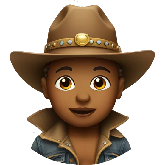 Baby with a western hat  emoji