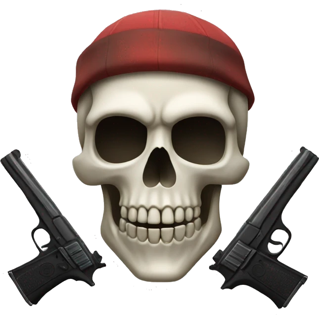 skull with guns emoji