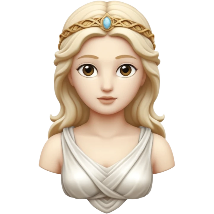 marble greek statue of greek goddess  emoji