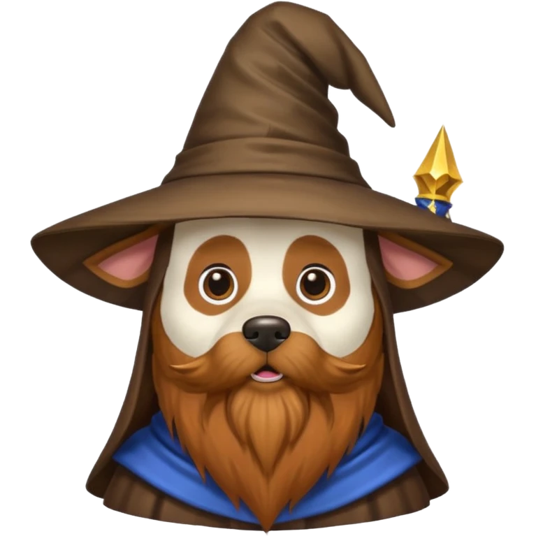 Dog wizard emoji