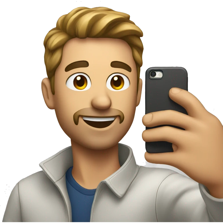  man taking a selfie emoji