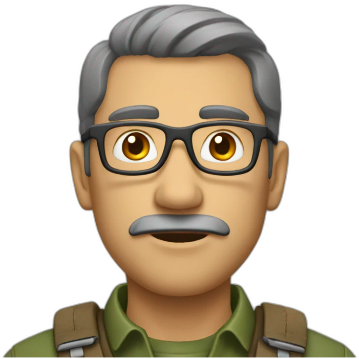 homme au garde à vous emoji
