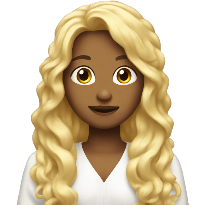 Angel with long blonde hair emoji