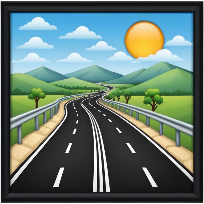CARRETERA sin recuadro  emoji
