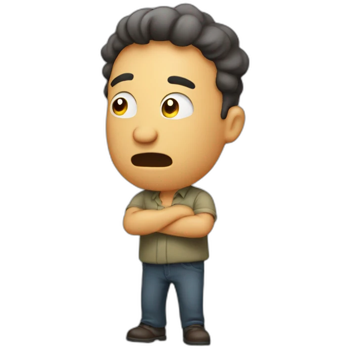man-holding-in-fart emoji