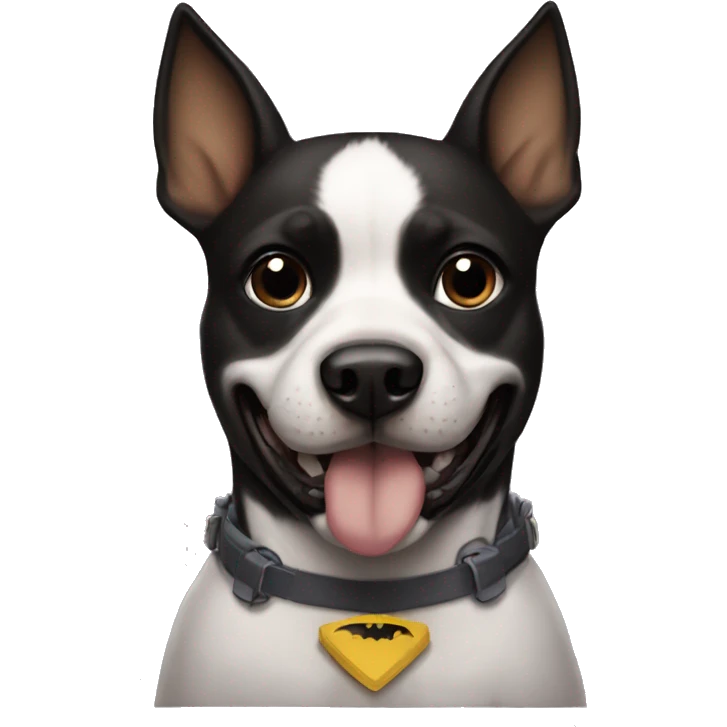 Batman as a dog emoji