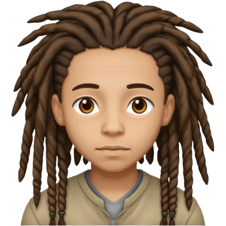 Lightskin Animoji with dreads  emoji
