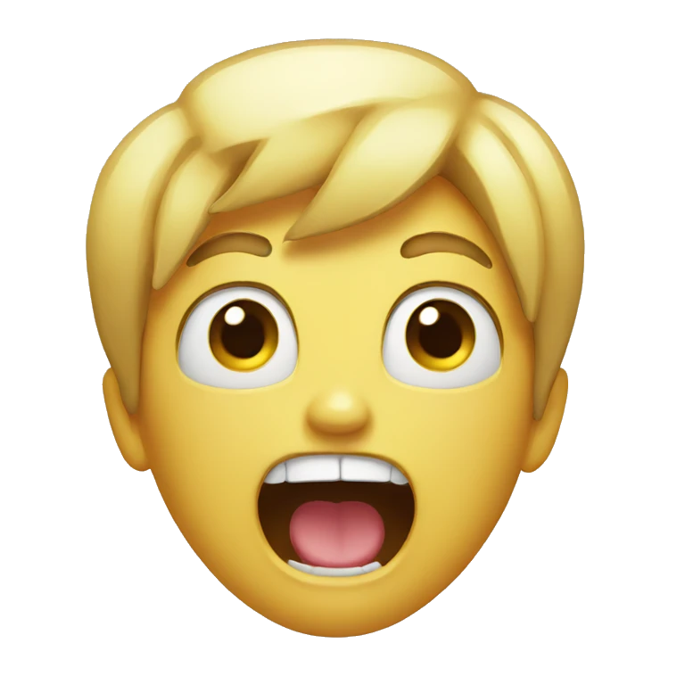 Screaming  emoji