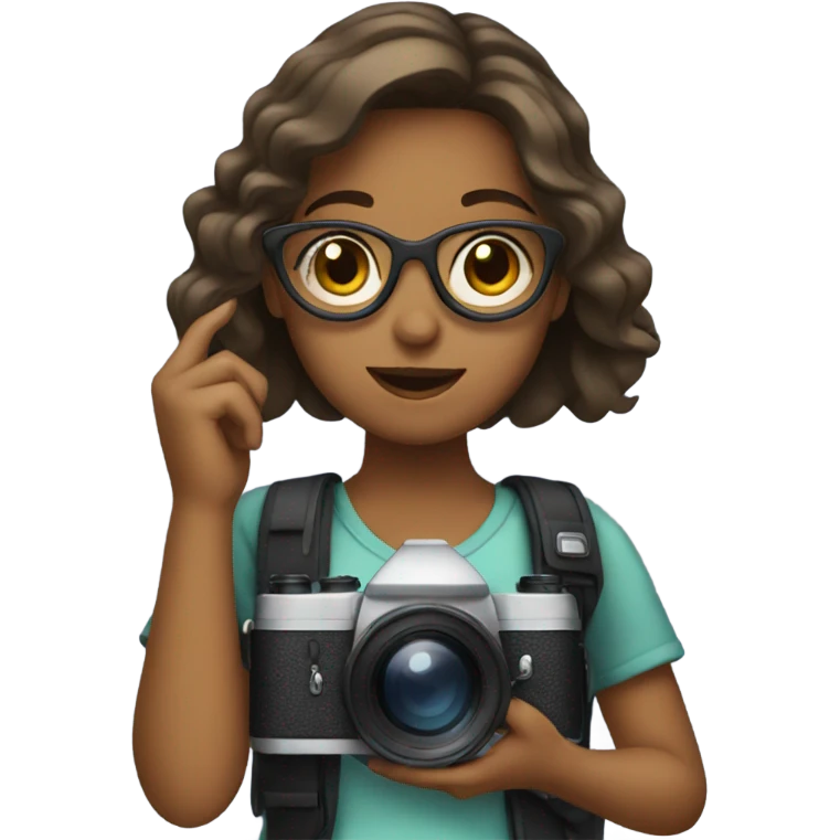girl with a camera  emoji