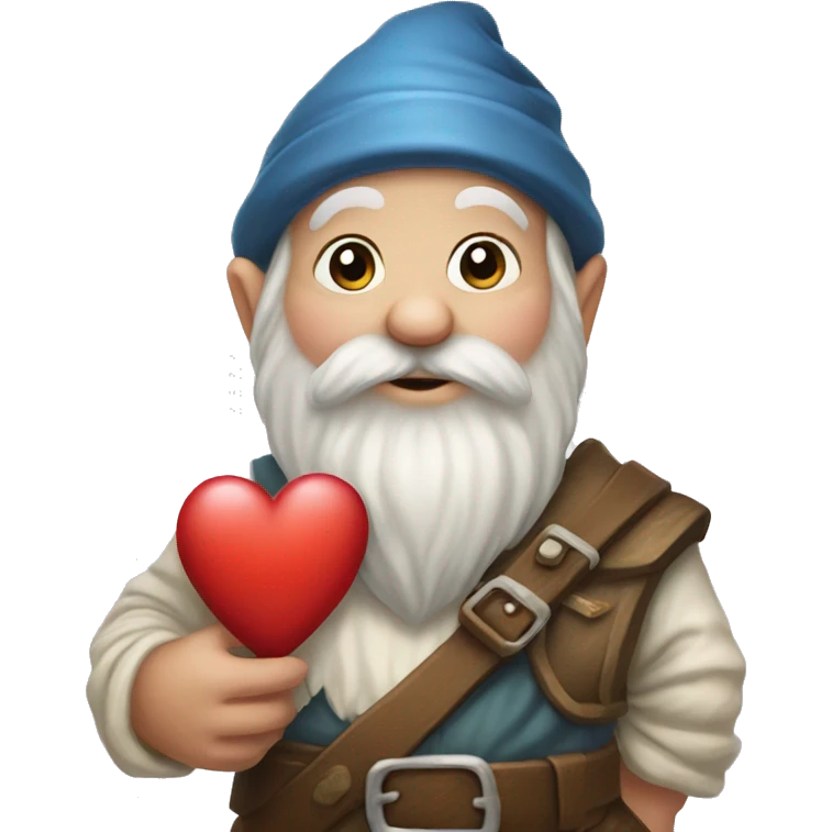 Gnome with heart  emoji