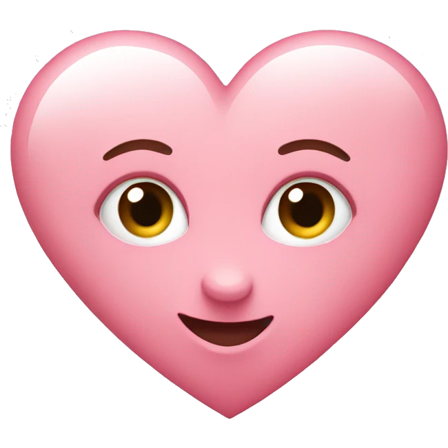 light pink heart  emoji