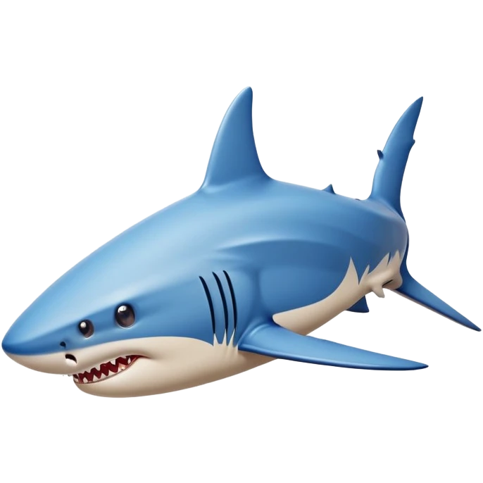 Shark with blue nike shoes emoji