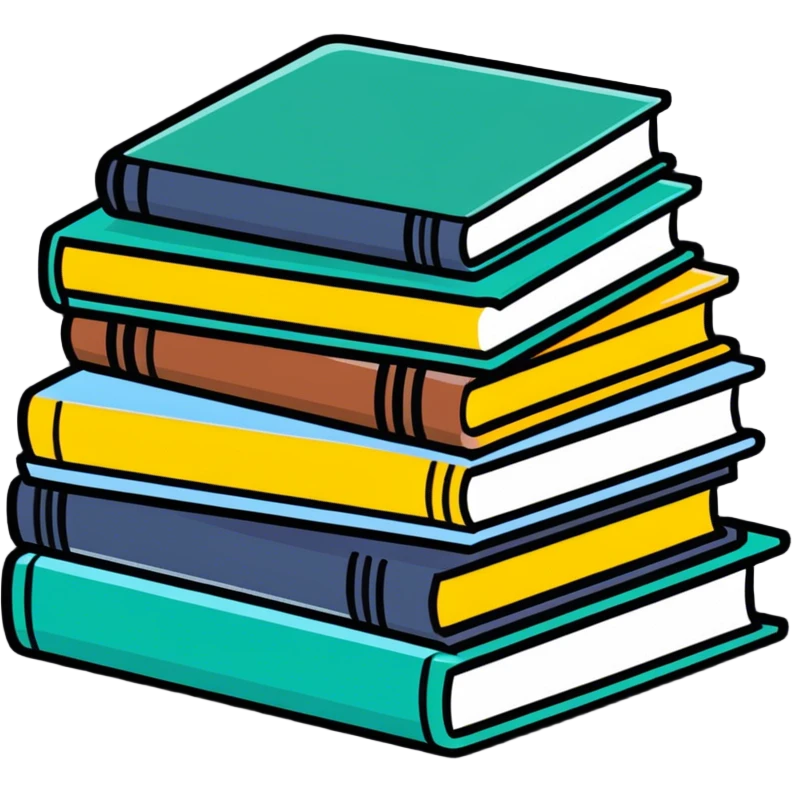 neutral stack of books emoji