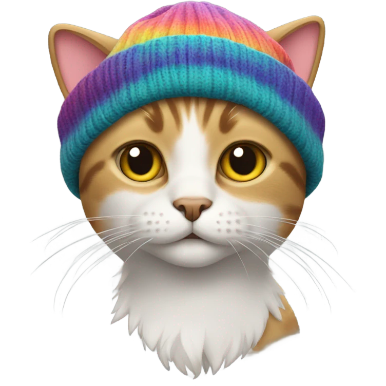 cat wearing a beanie emoji