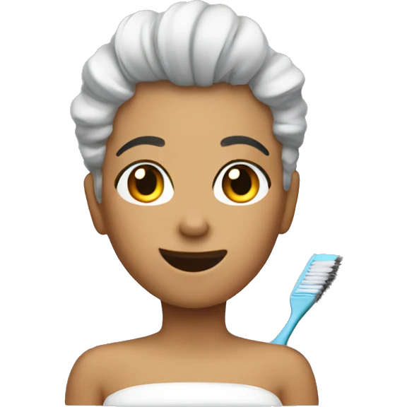 Brushing off shoulder emoji