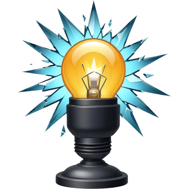 exploding spotlight emoji