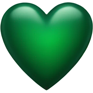 Dark green heart emoji