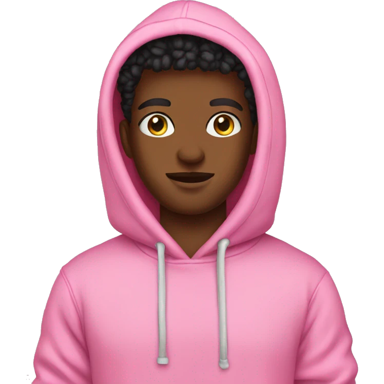 Pink palm puff hoodie  emoji