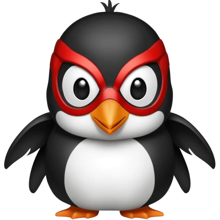Penguin spiderman without a cape and without a suit emoji