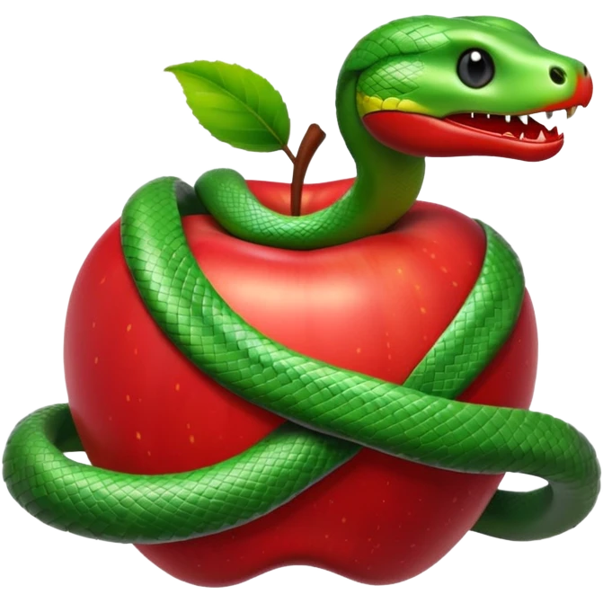 Snake apple emoji