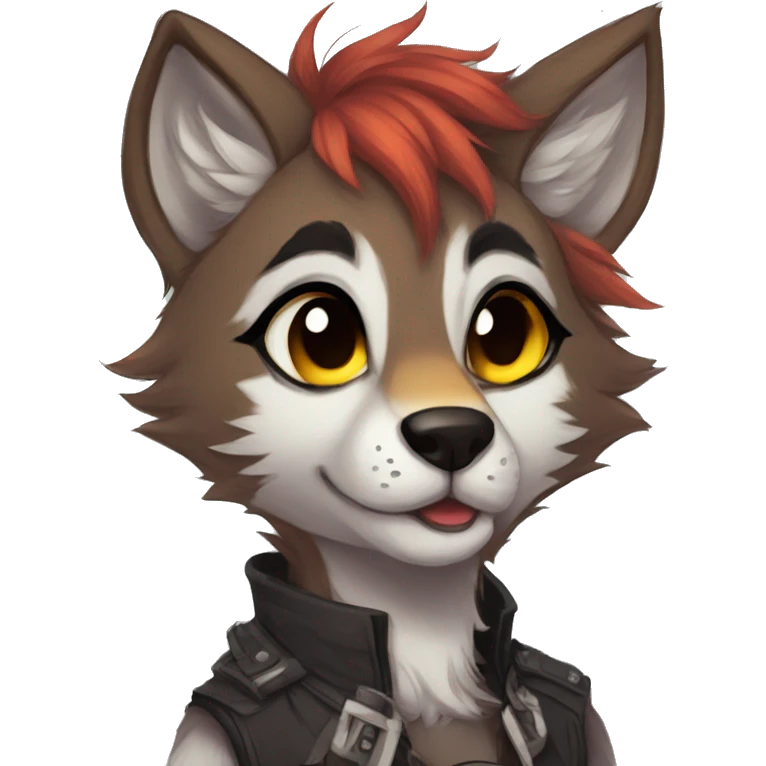 Edgy anthro furry by Falvie, LiLaiRa, AngieWolf emoji