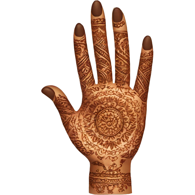 Mehendi hands emoji