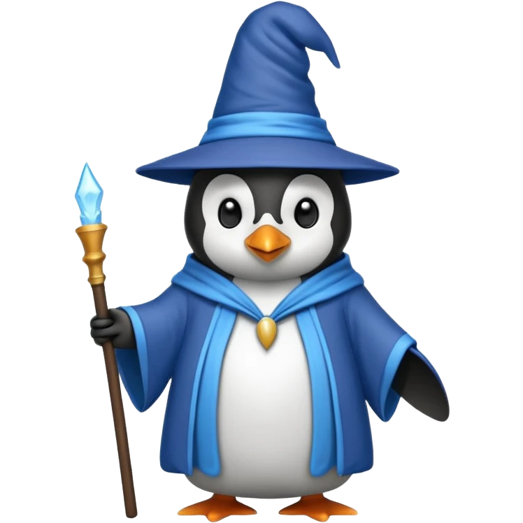 Penguin Wizard emoji