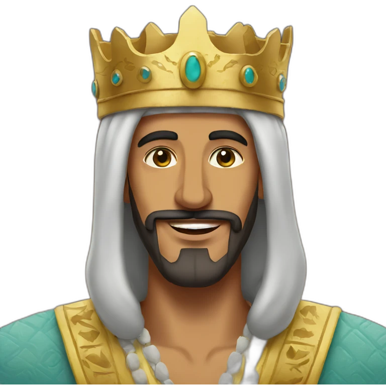 Moroccan king saying good nignt emoji
