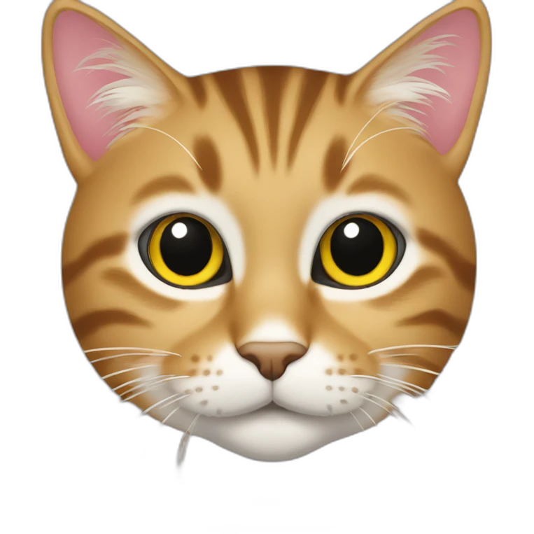 a tabby cat is programming emoji