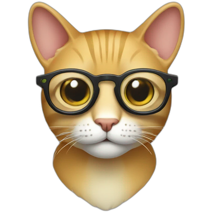 el gato de github con lentes emoji