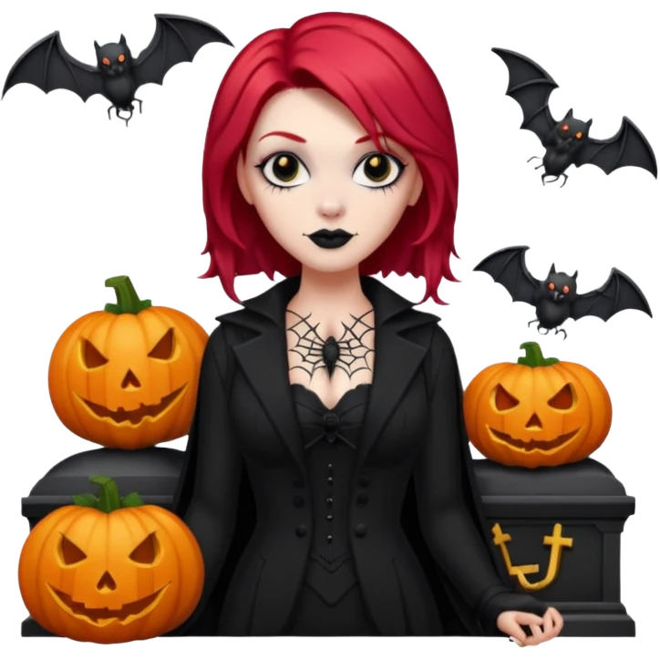 Chris motionless  🕸🦇🎃🥀⚰️🖤🪦🎶🎤👩‍🦰 emoji