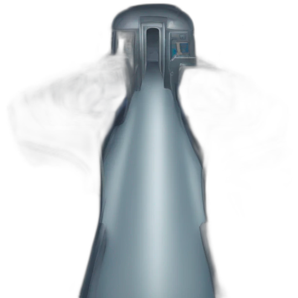 High velocity train blue cockpit rails view emoji