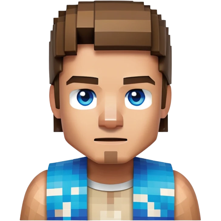 Minecraft Steve character emoji
