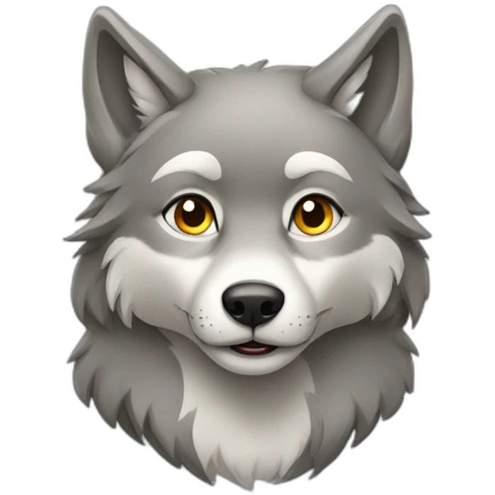 Female wolf  emoji