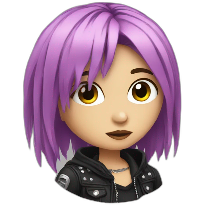 emo girl with a passion for punk emoji