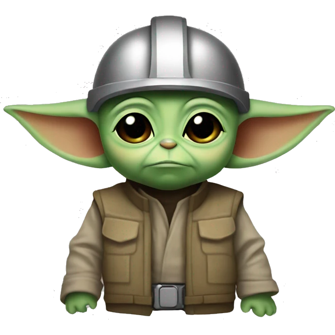 baby yoda foreman in the helmet emoji