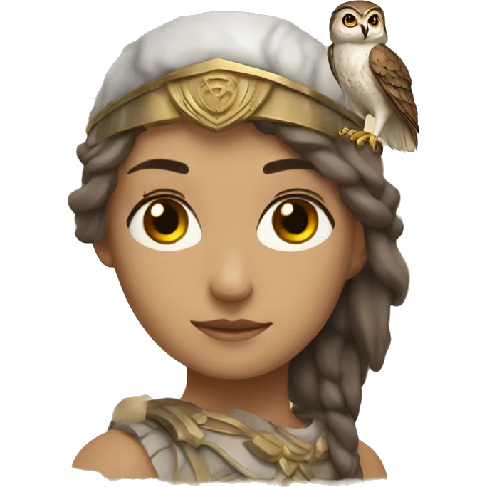 athena with owl emoji