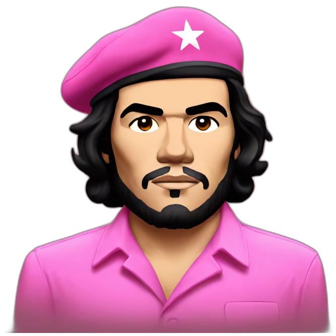 che guevara in pink emoji