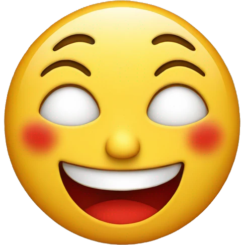 Smiling Face with Red Tear emoji
