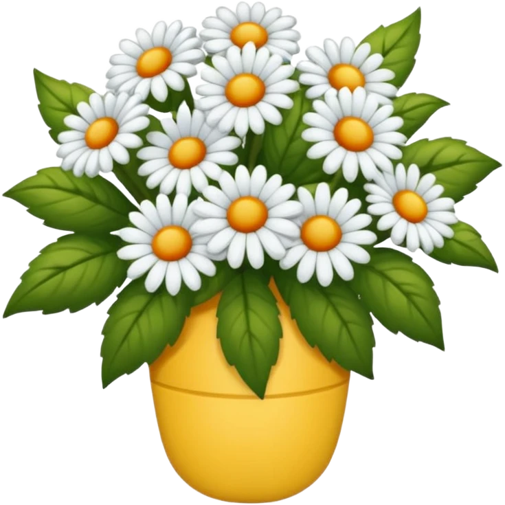 BEYAZ RENKTE BUKET SEKLİNDE emoji