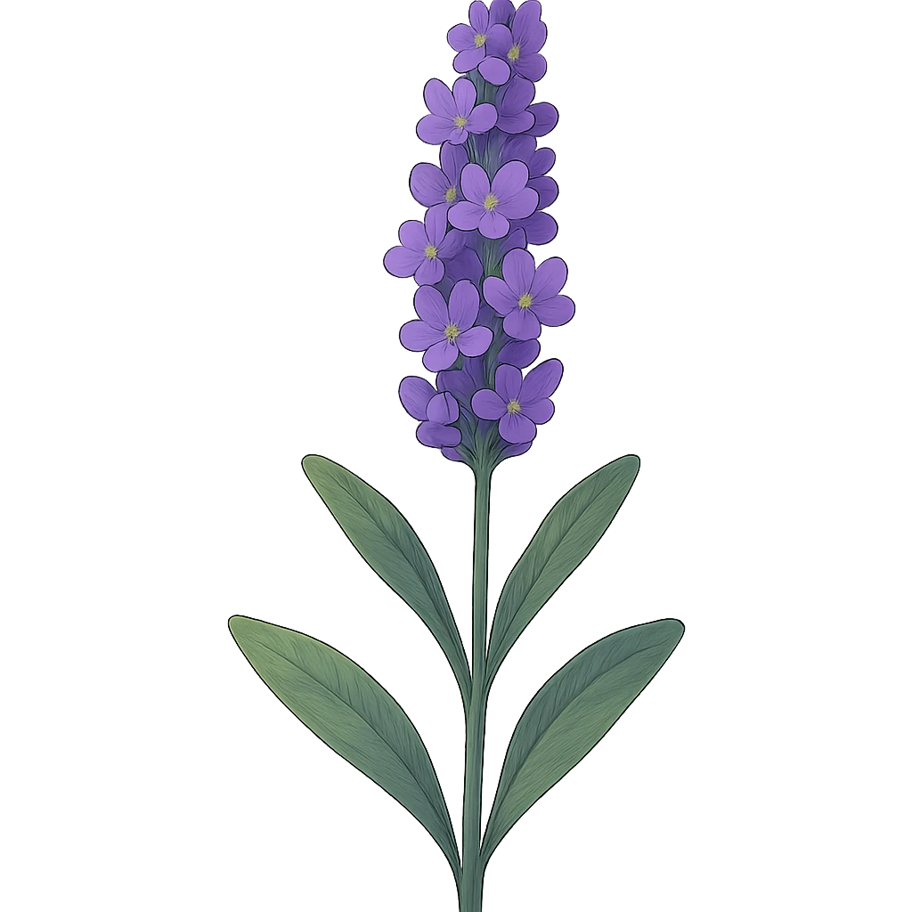 lavender flower in ghibli style emoji