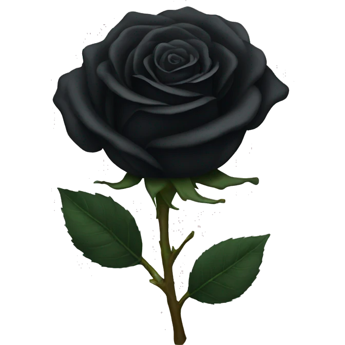 Black rose emoji