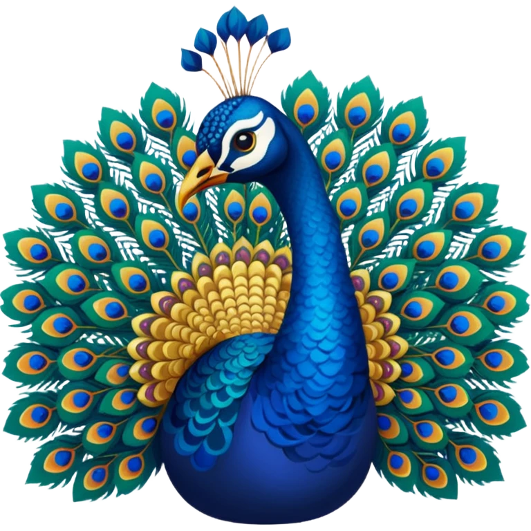 peacock print emoji