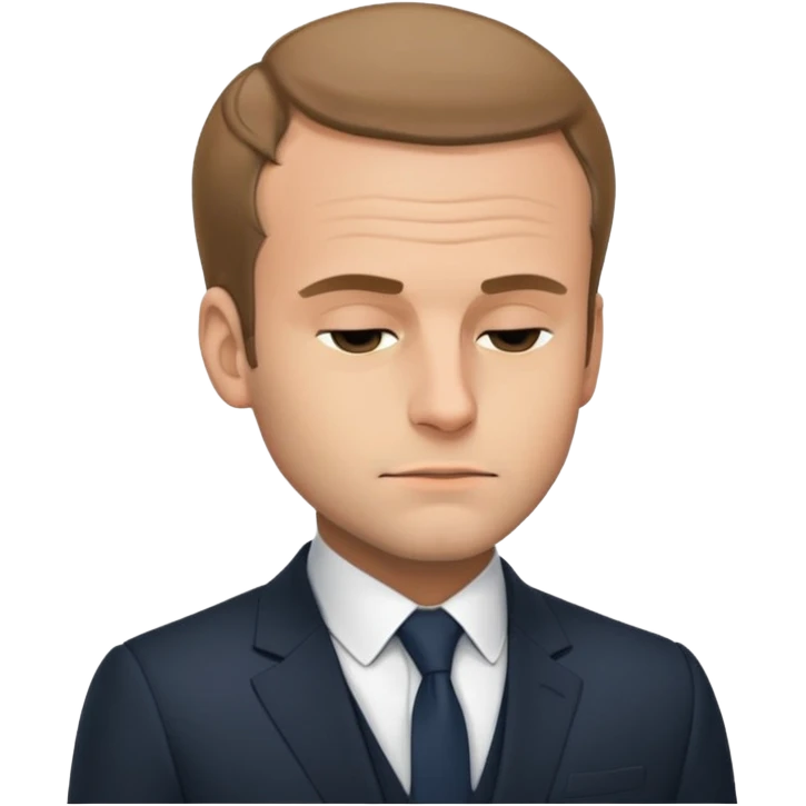 Macron entrain de dormir emoji