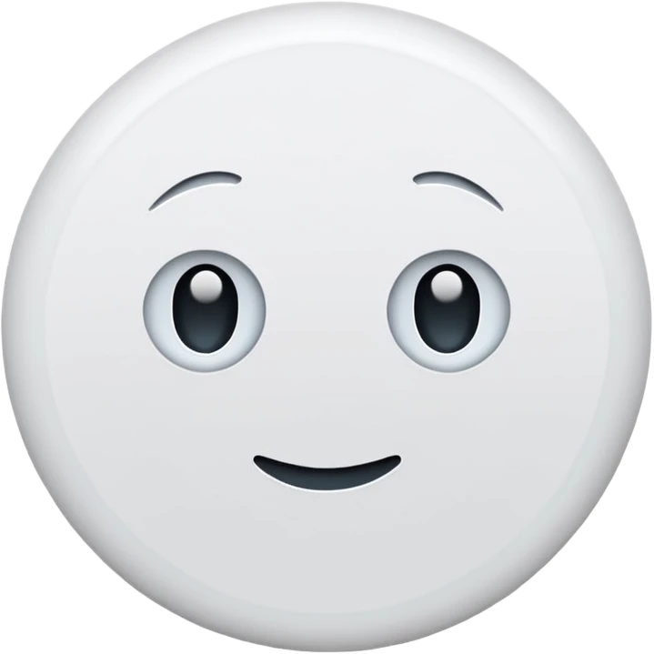 White colour circle emoji